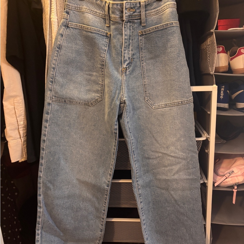Wide leg jeans